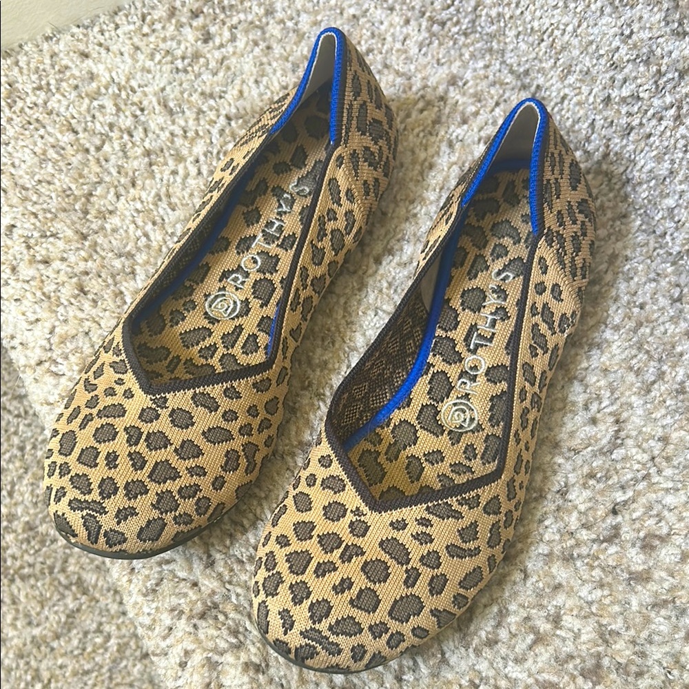 Leopard ROTHY’S Ballet Flats - Tan and Black